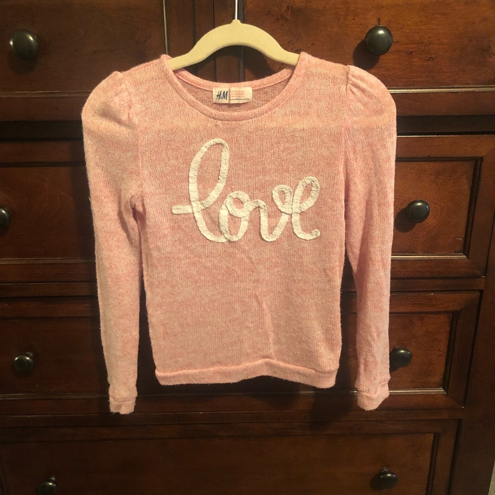 Size 4-6 H&M Love ‘sweater’